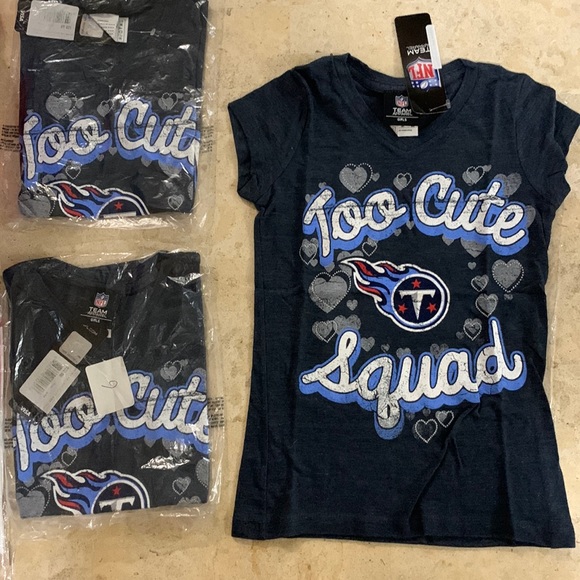 COPY - NWT NFL TENNESSEE TITANS CHILDS SHIRT SZ 6/6X GIRLS - Picture 1 of 6